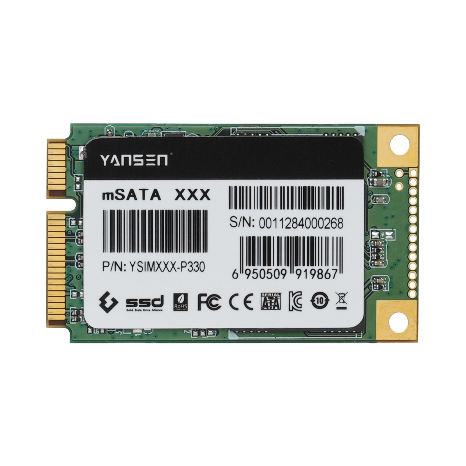 YSIMXXX-P330 mSATA工控级固态硬盘