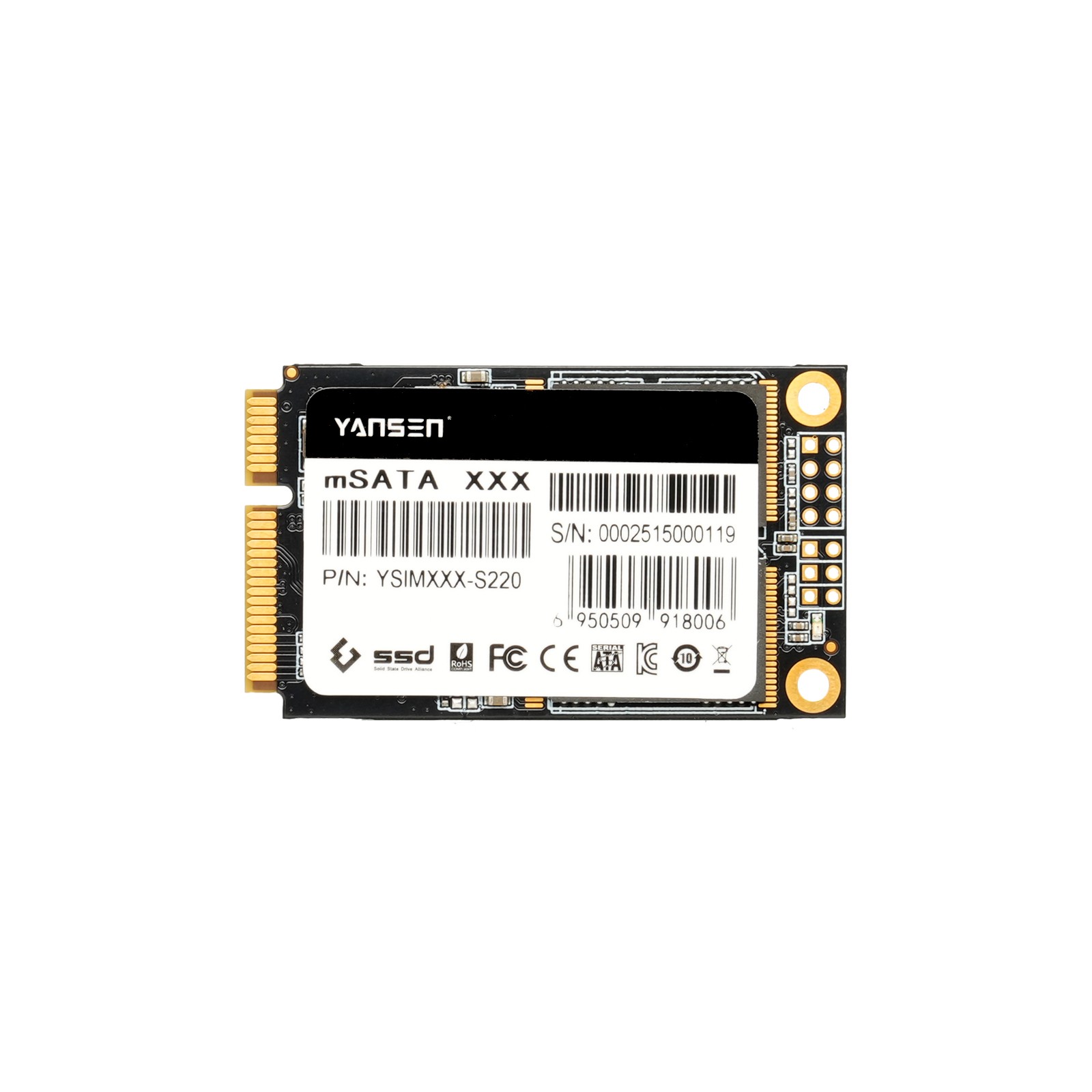 YSIMXXX-S220 mSATA工控级固态硬盘